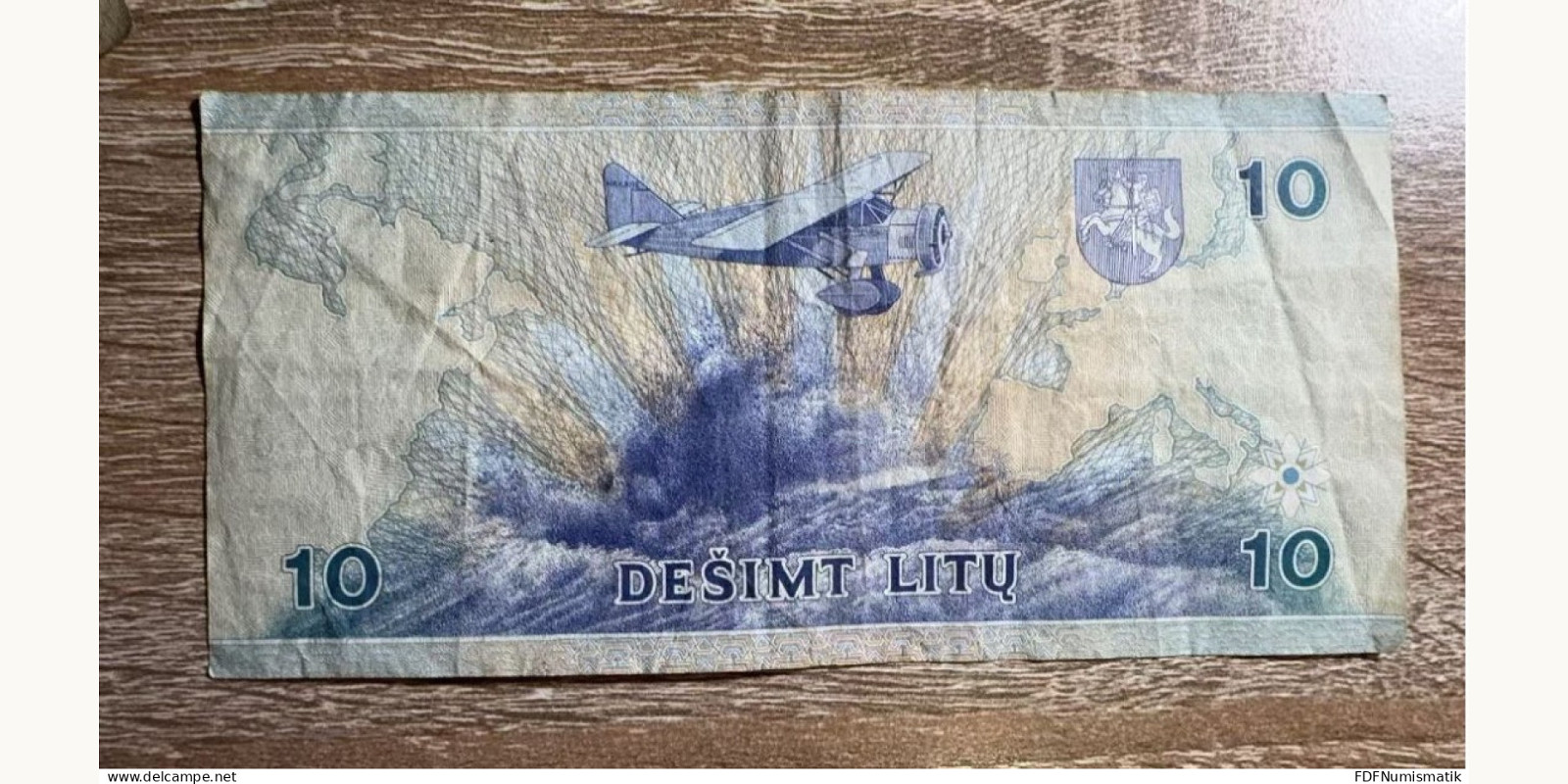 10 litas Литва 1997 — Оборотная сторона