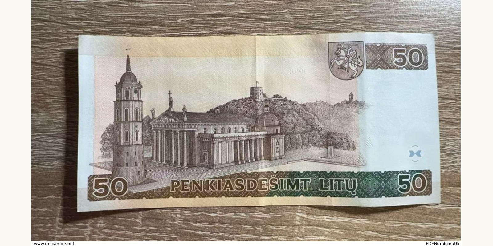 50 litas Литва 1998 — Оборотная сторона