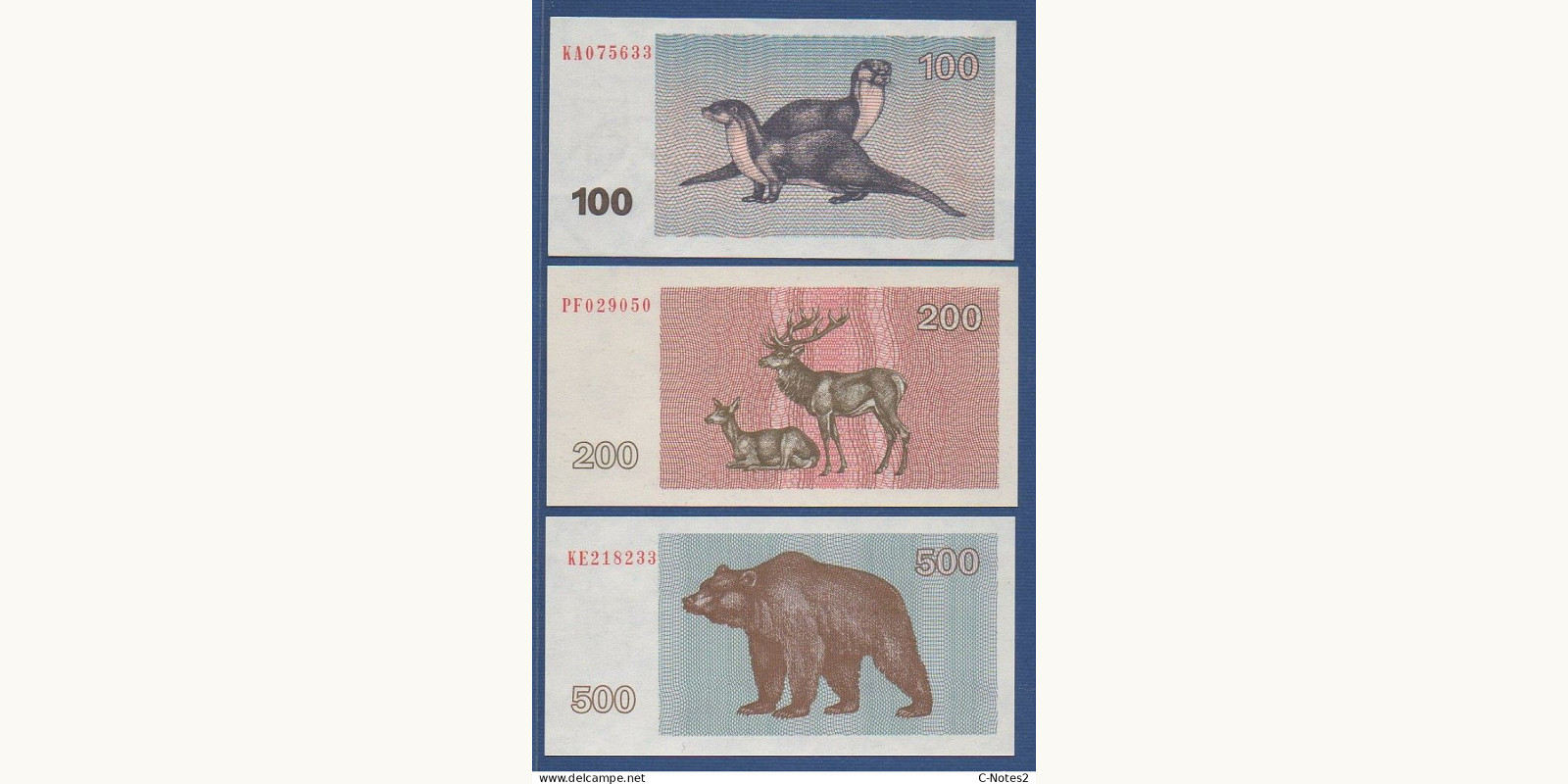 500 talonas Литва 1992 — Лицевая сторона