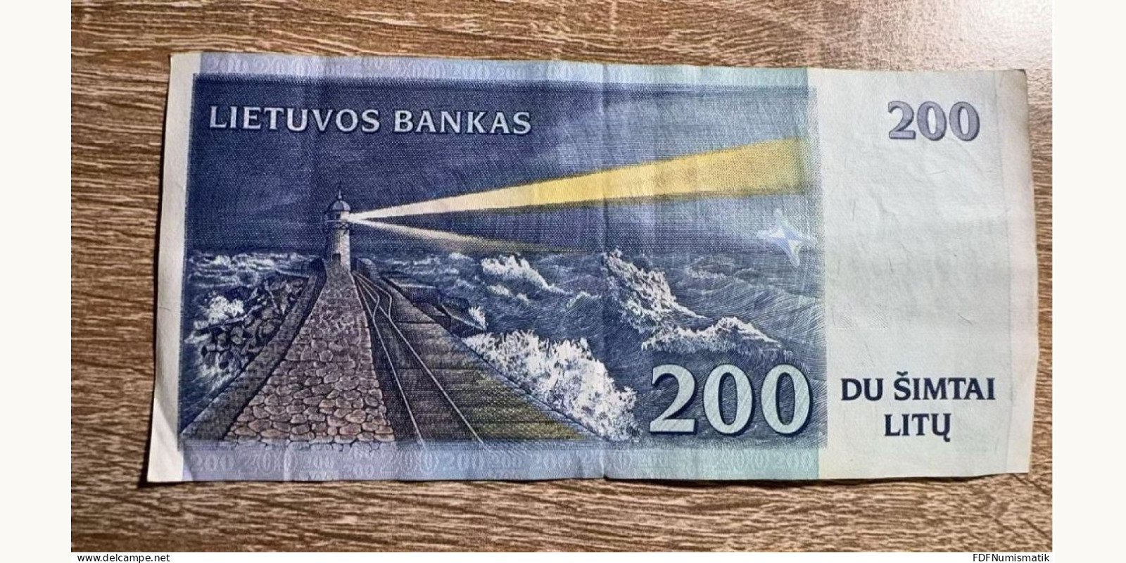 200 litas Литва 1997 — Оборотная сторона