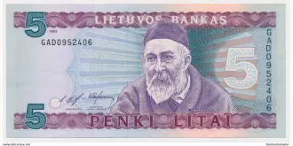 5 litai 1993