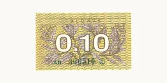 0.10 talonas 1991