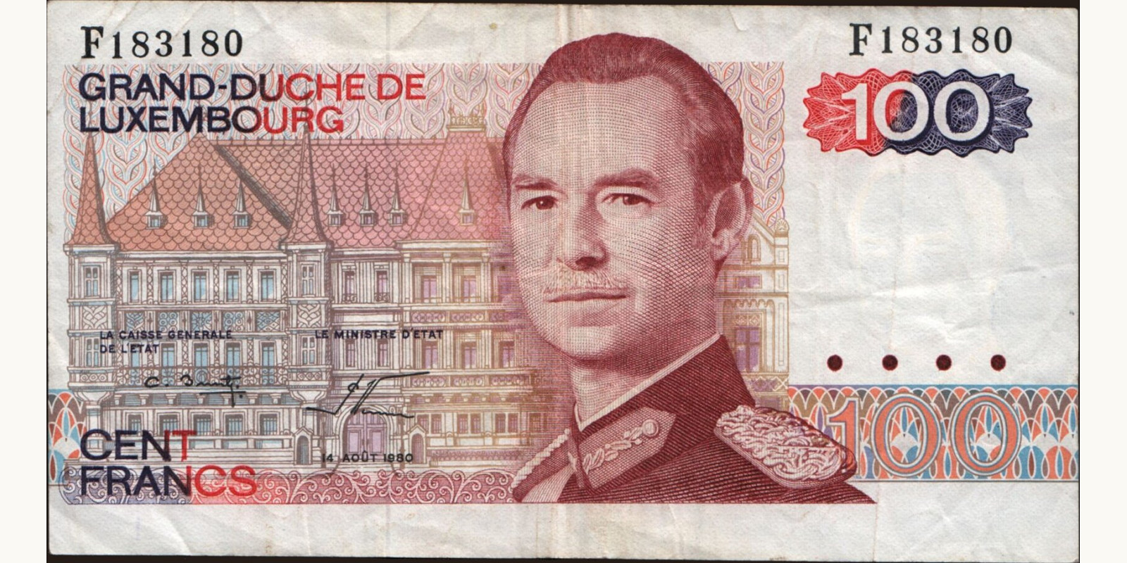 100 franc 1980