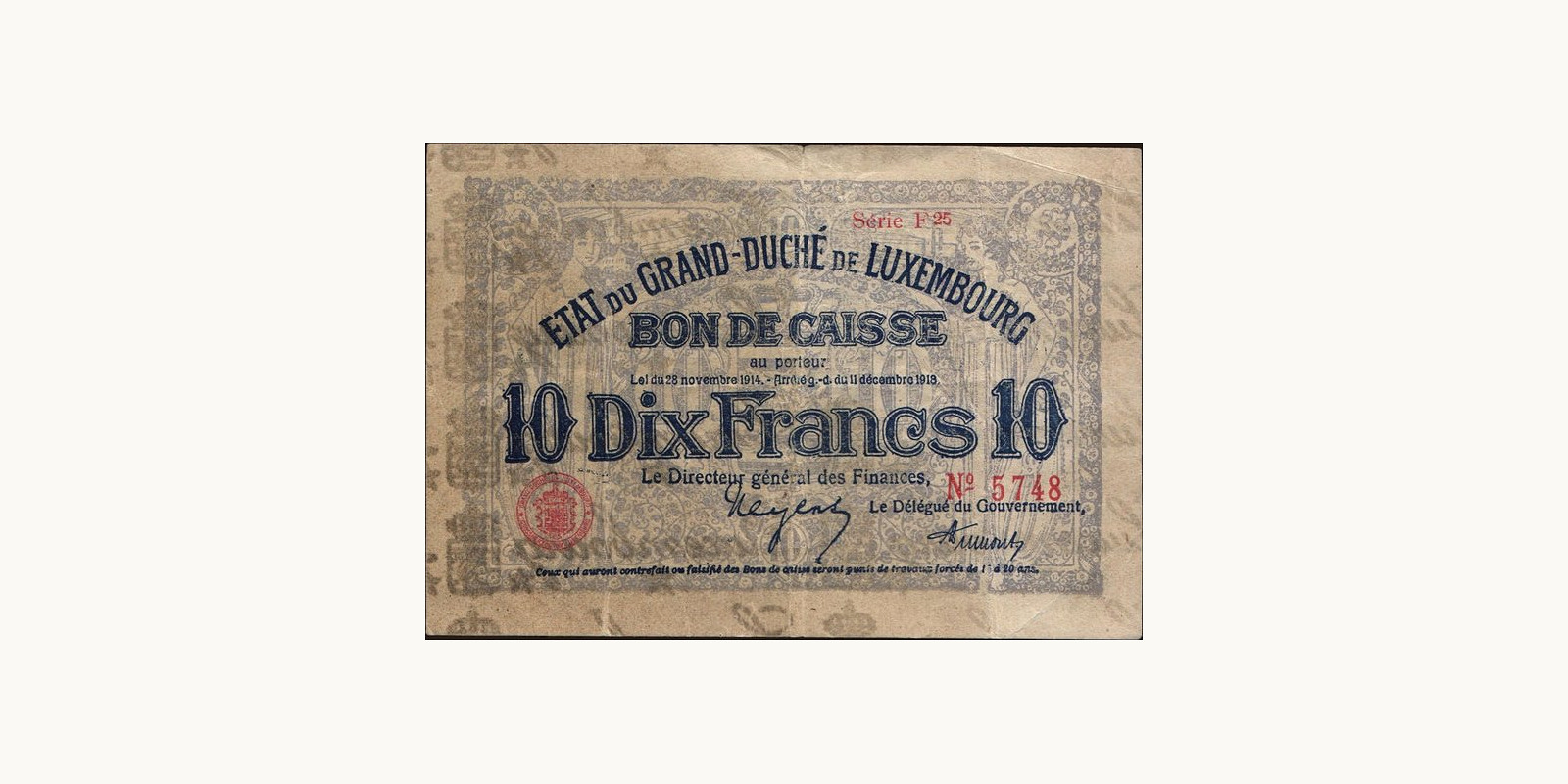 10 franc 1914