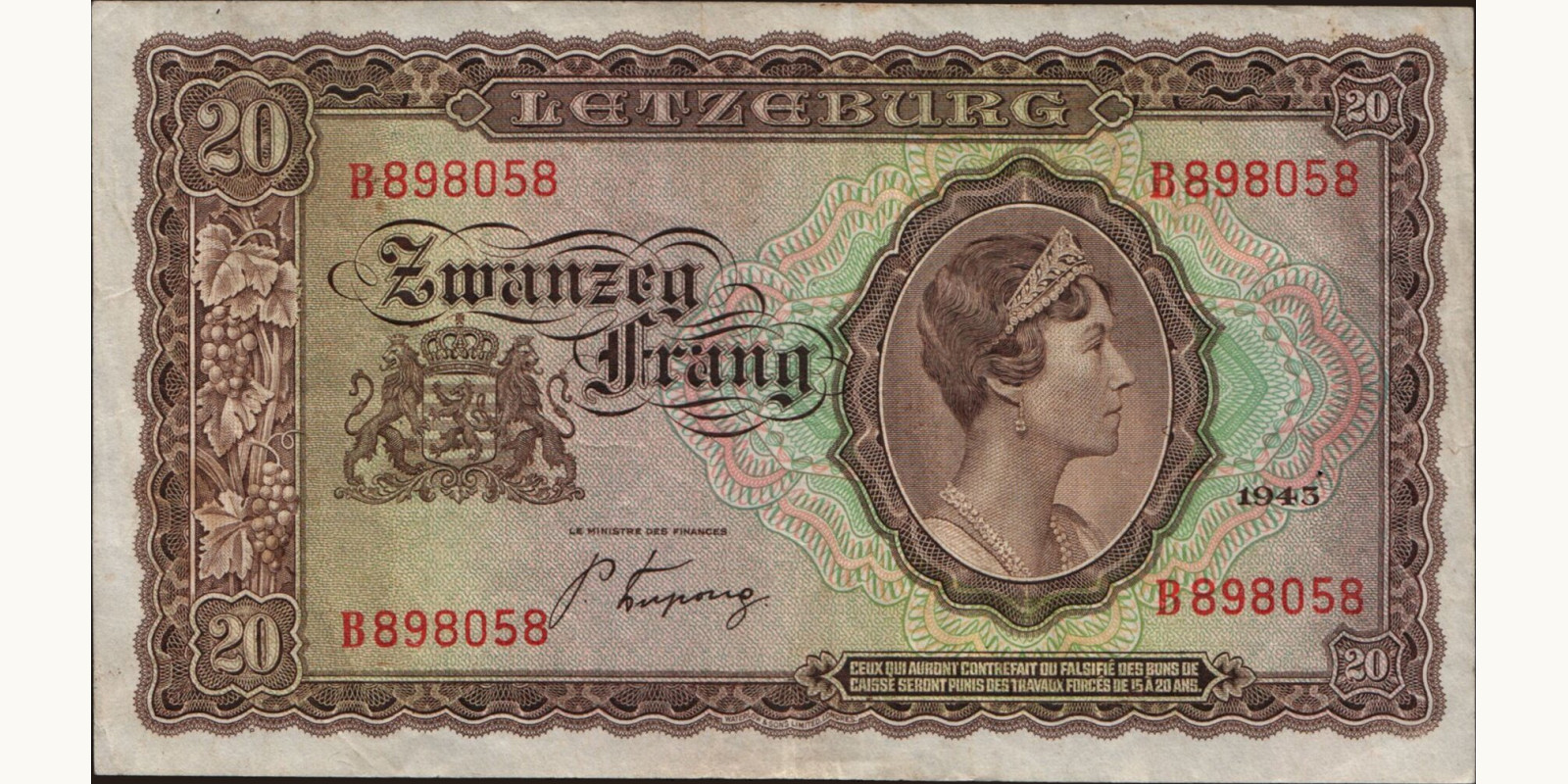 20 franc 1943