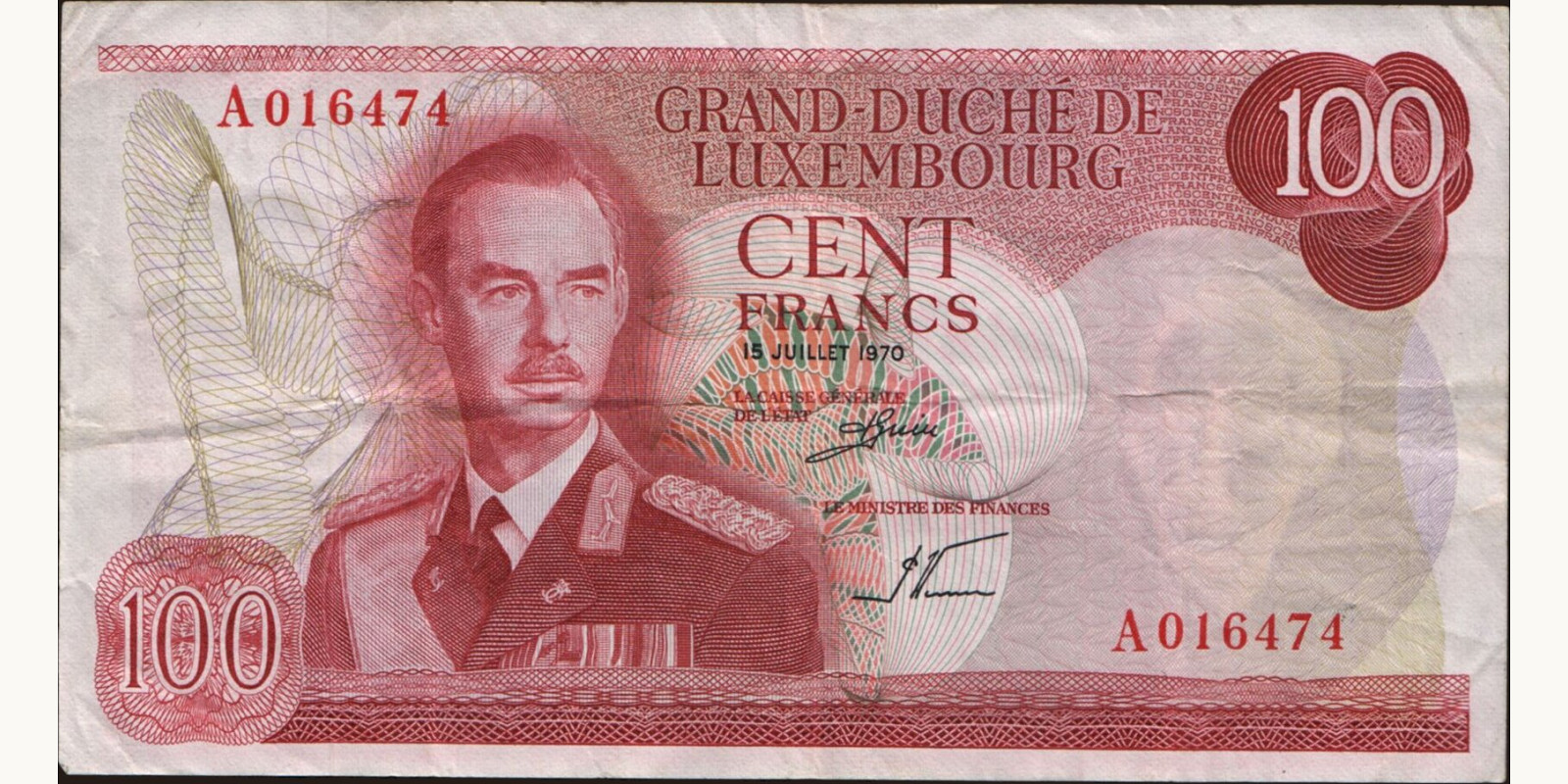 100 franc 1970