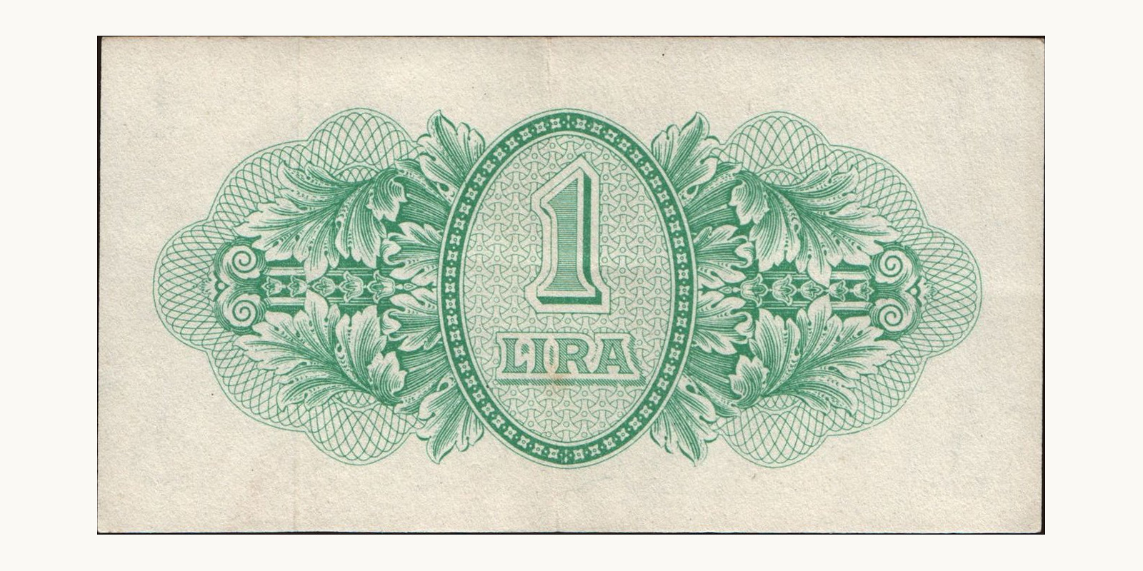 1 lira Ливия 1943 — Оборотная сторона