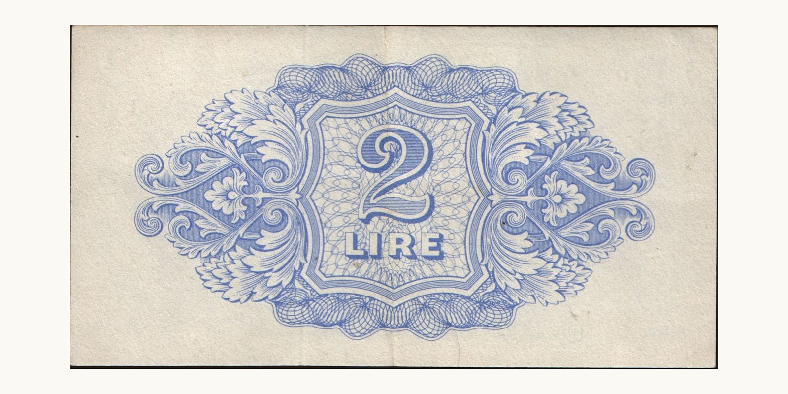 2 lira Ливия 1943 — Оборотная сторона