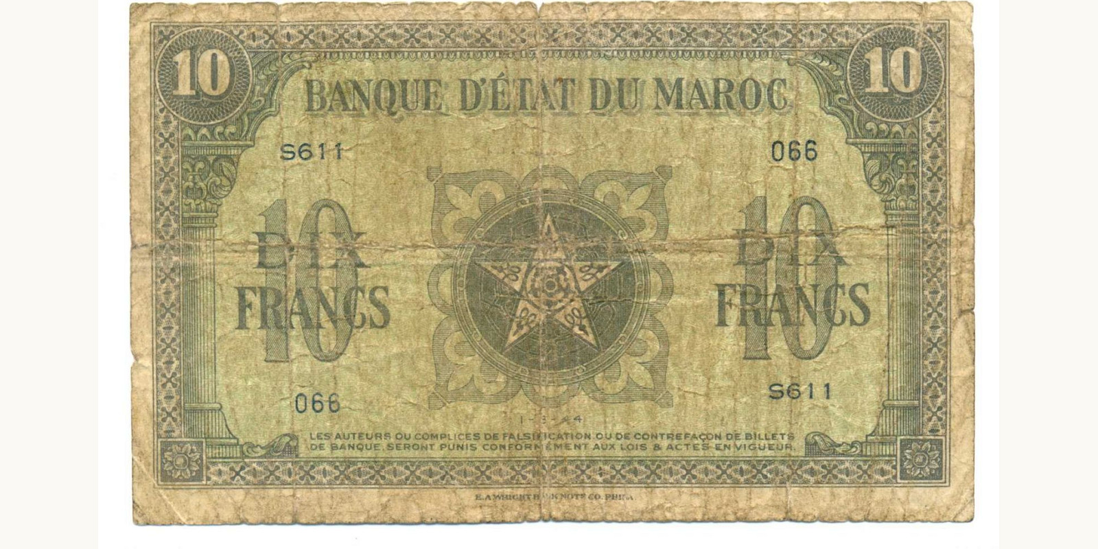 10 franc 1944