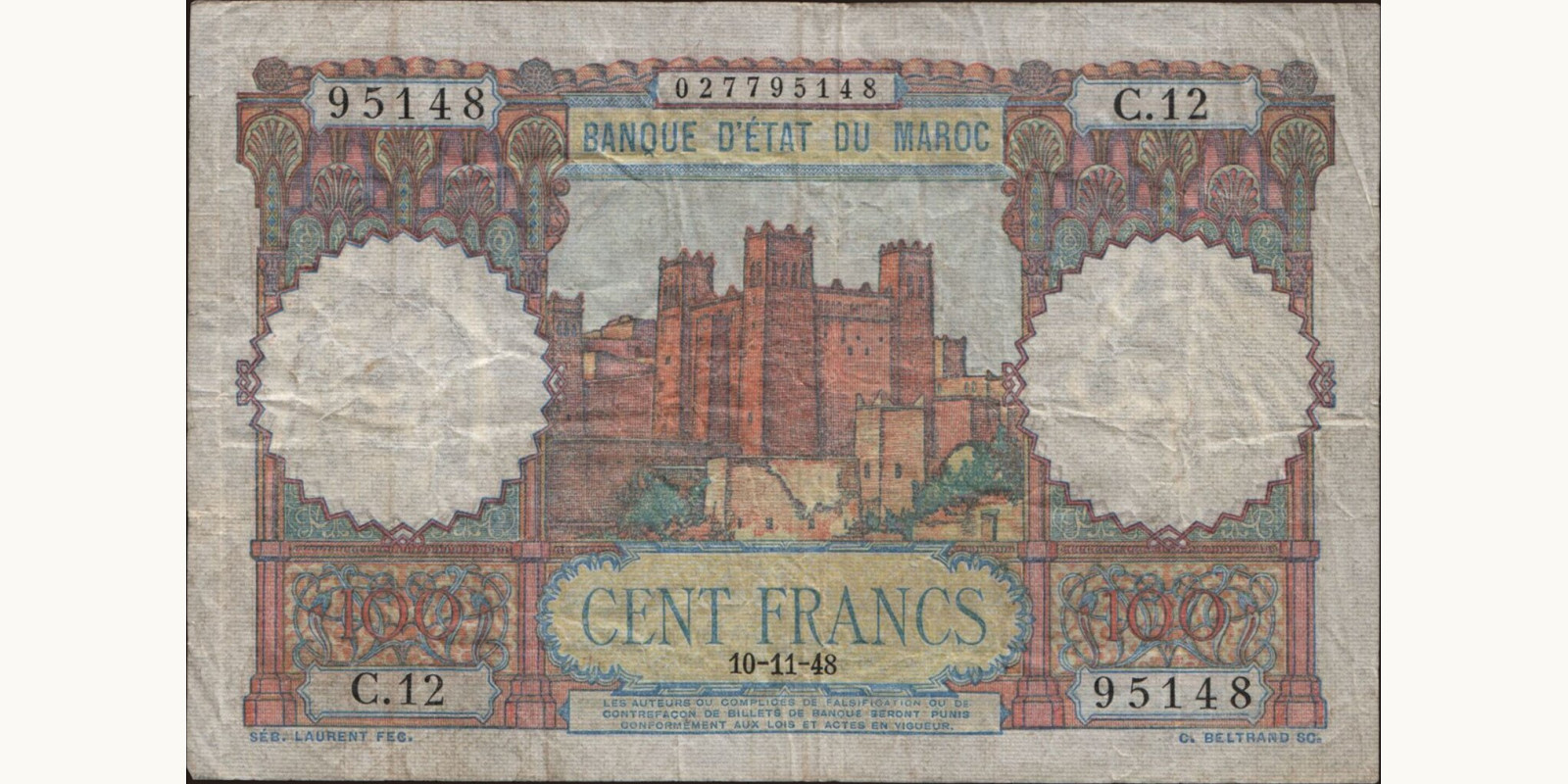 100 franc 1948