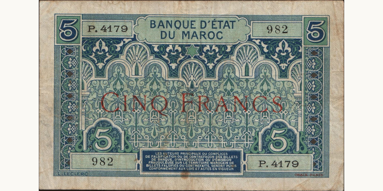 5 franc 1924