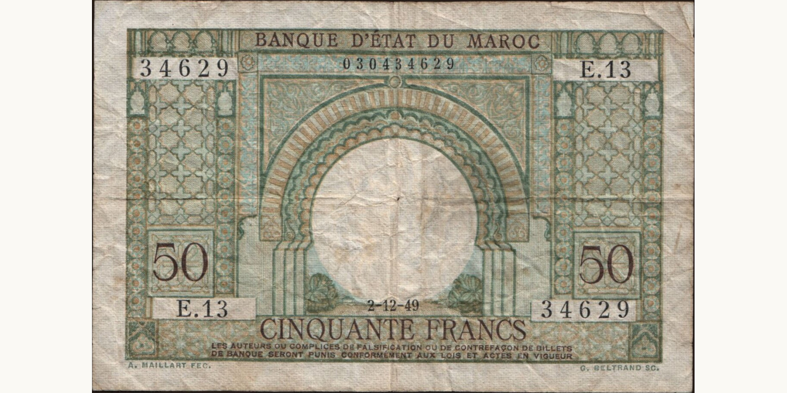 50 franc 1949