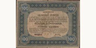 100 perper 1917