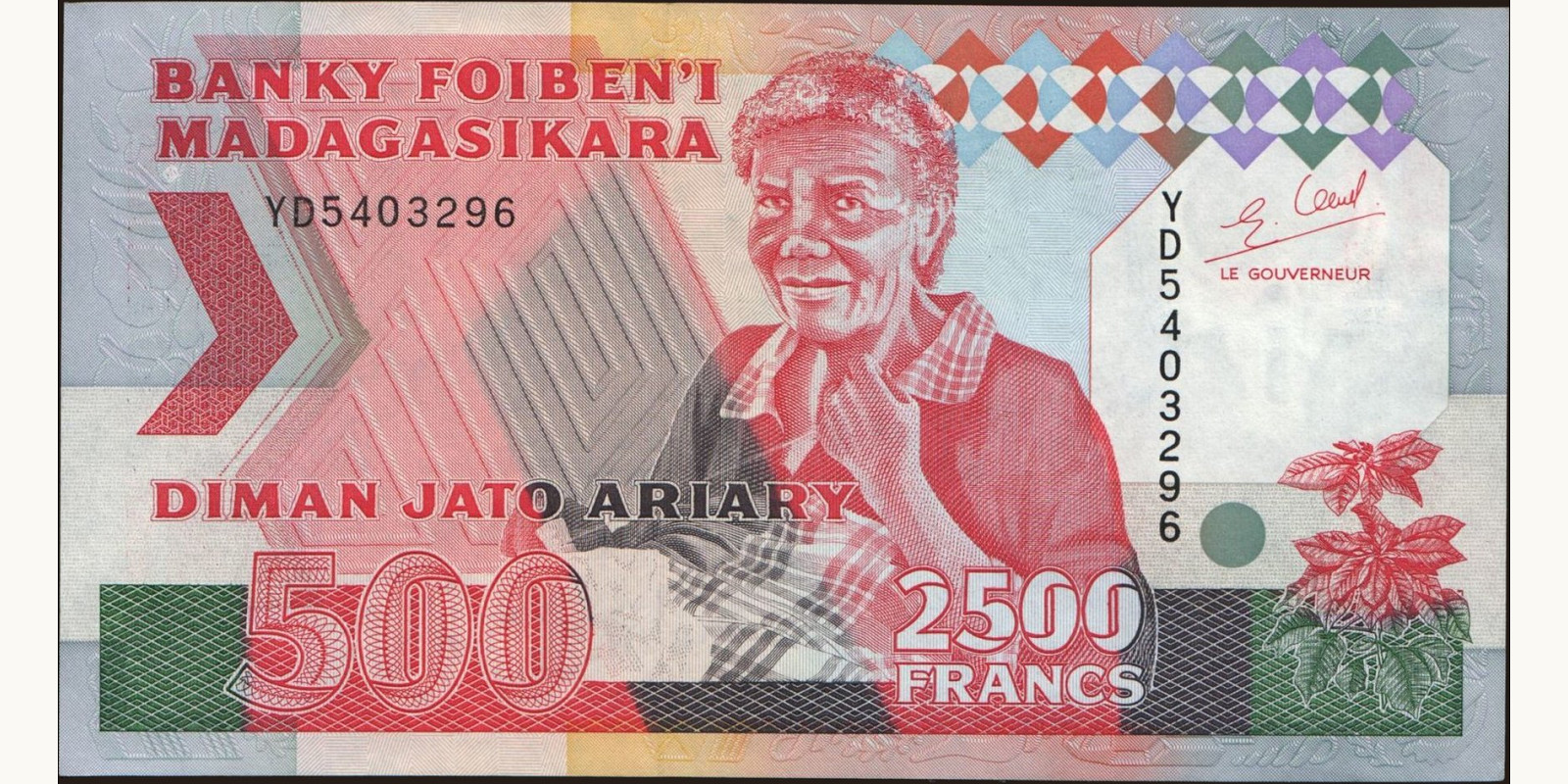 2500 franc 1993