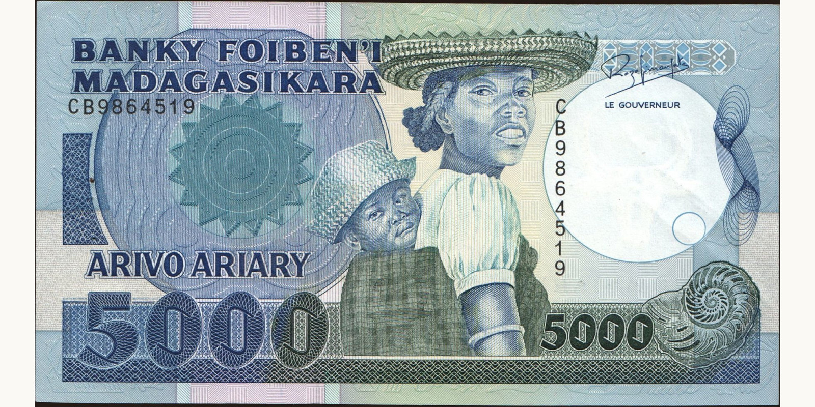 5000 franc 1988