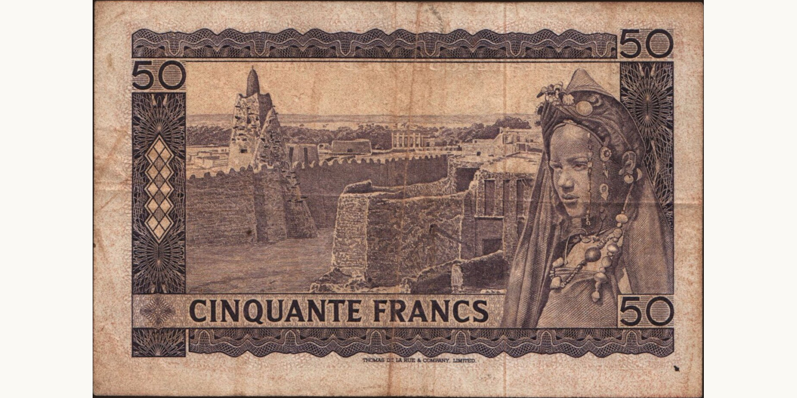 50 franc Мали 1960 — Оборотная сторона