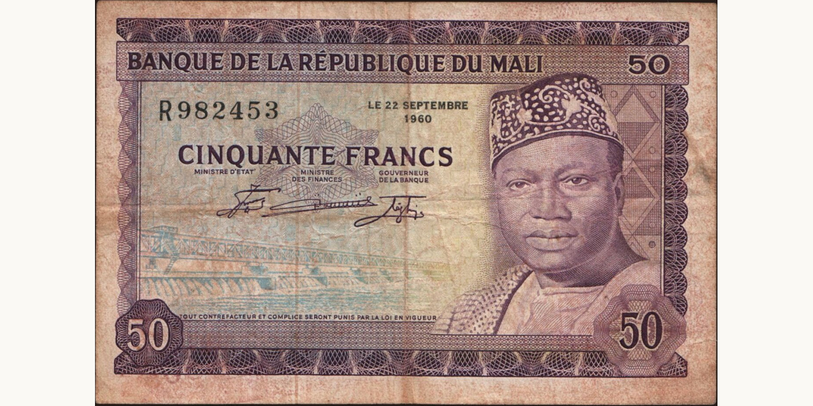 50 franc 1960
