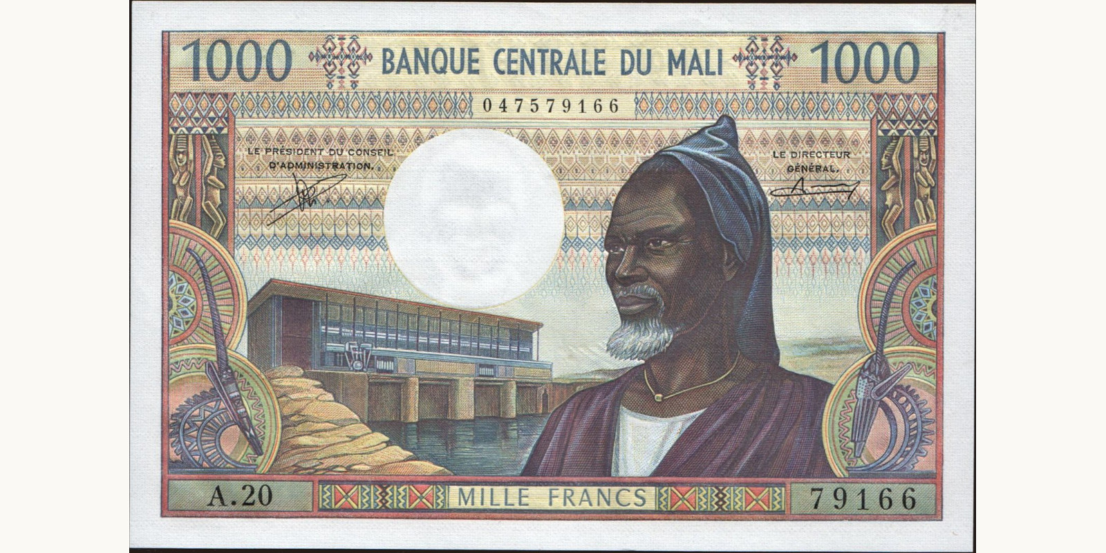 1000 franc 1970
