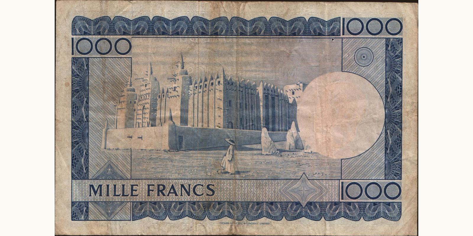 1000 franc Мали 1960 — Оборотная сторона