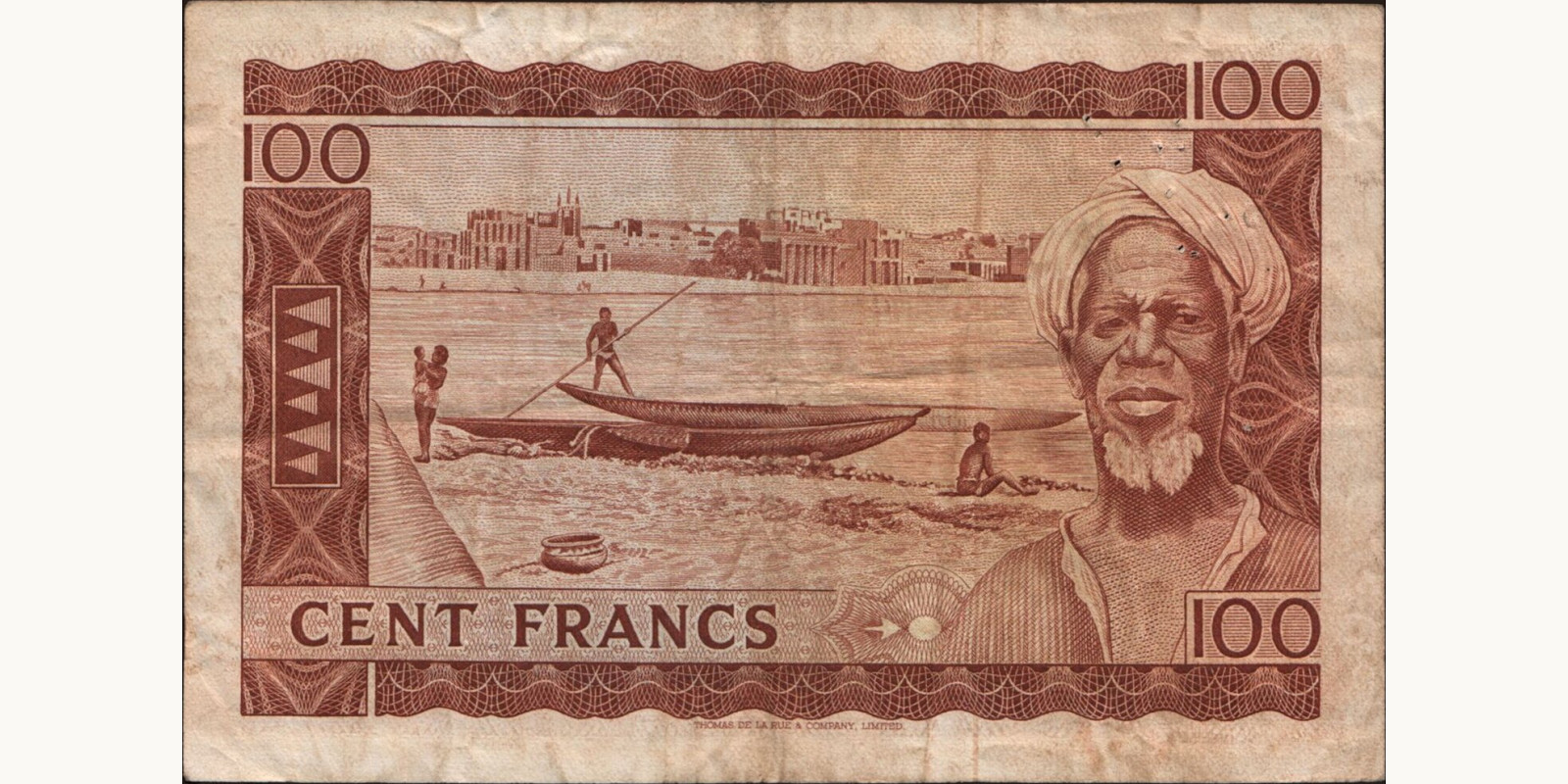 100 franc Мали 1960 — Оборотная сторона