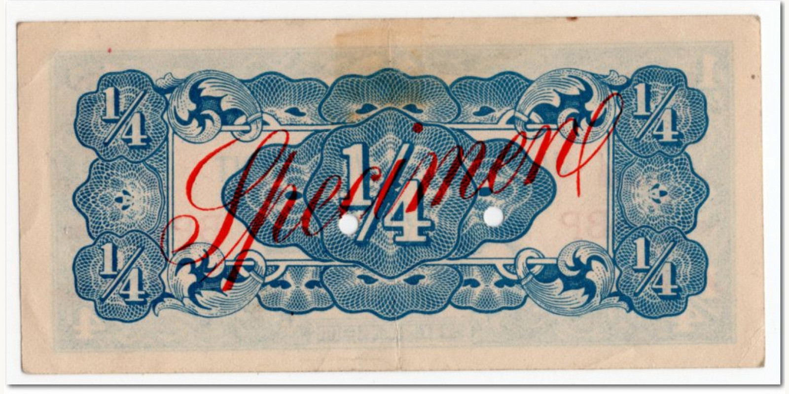 4 rupees Мьянма (Бирма) 1942 — Оборотная сторона