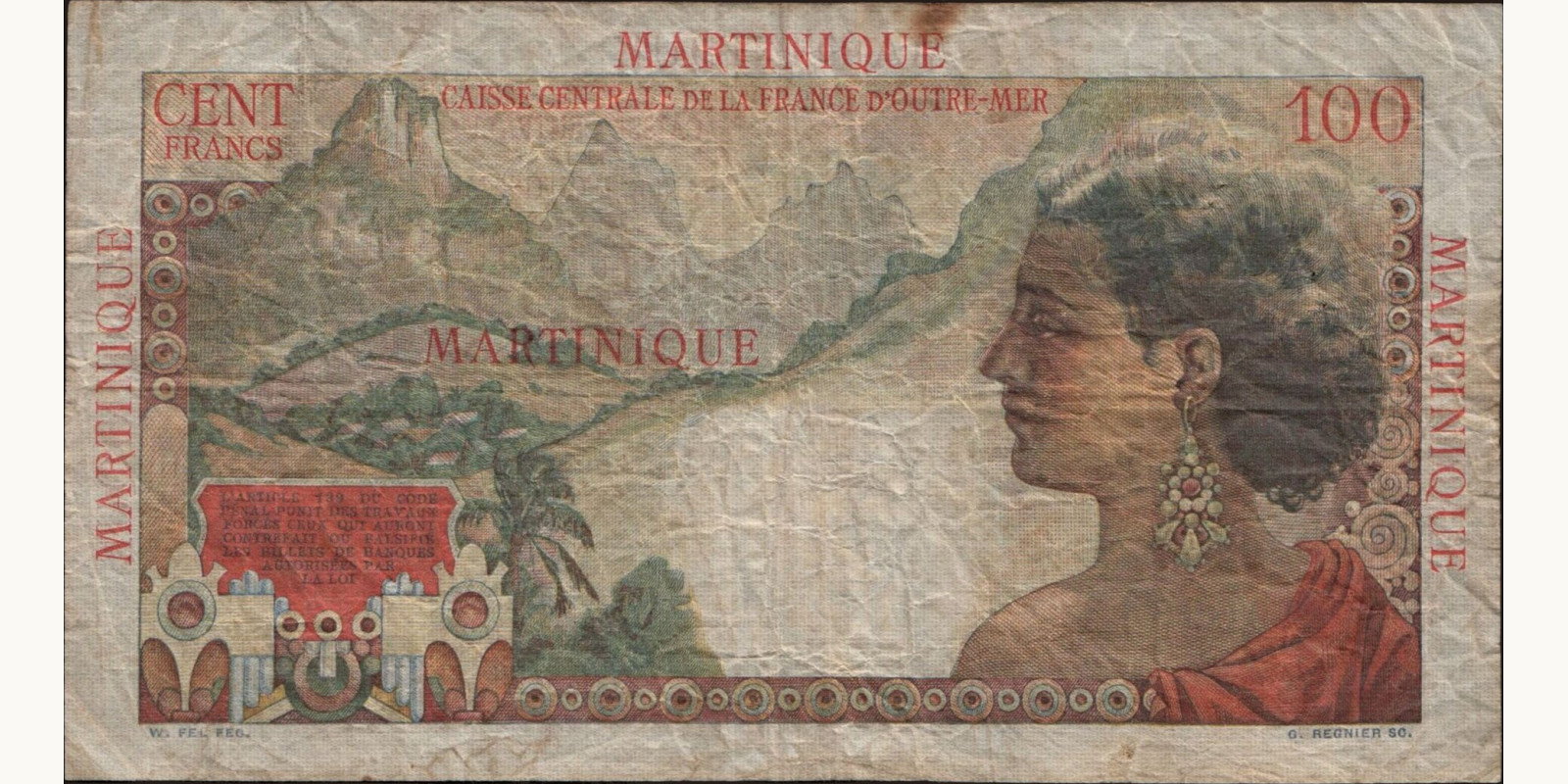 100 francs 1944
