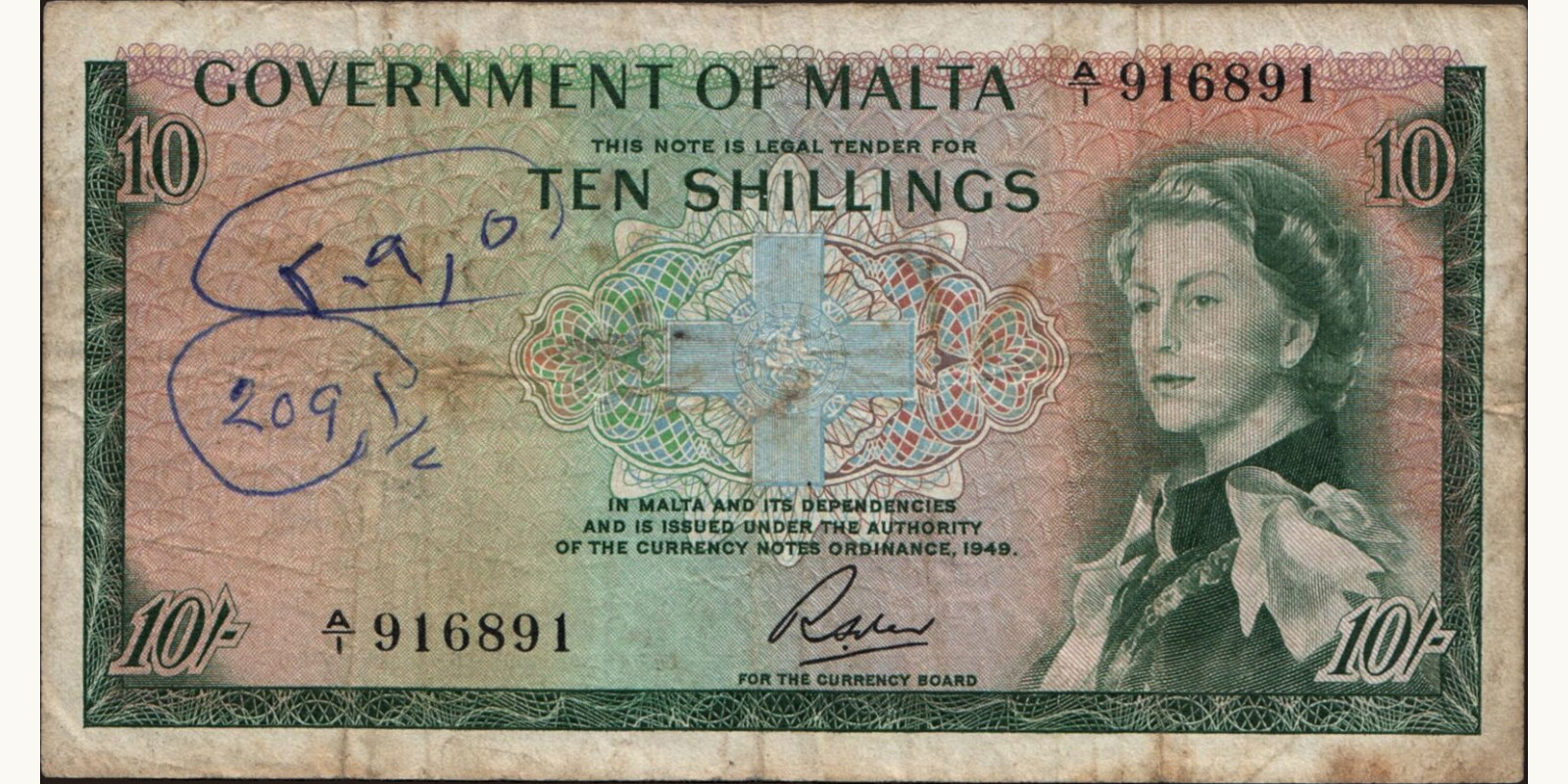 10 shilling 1963