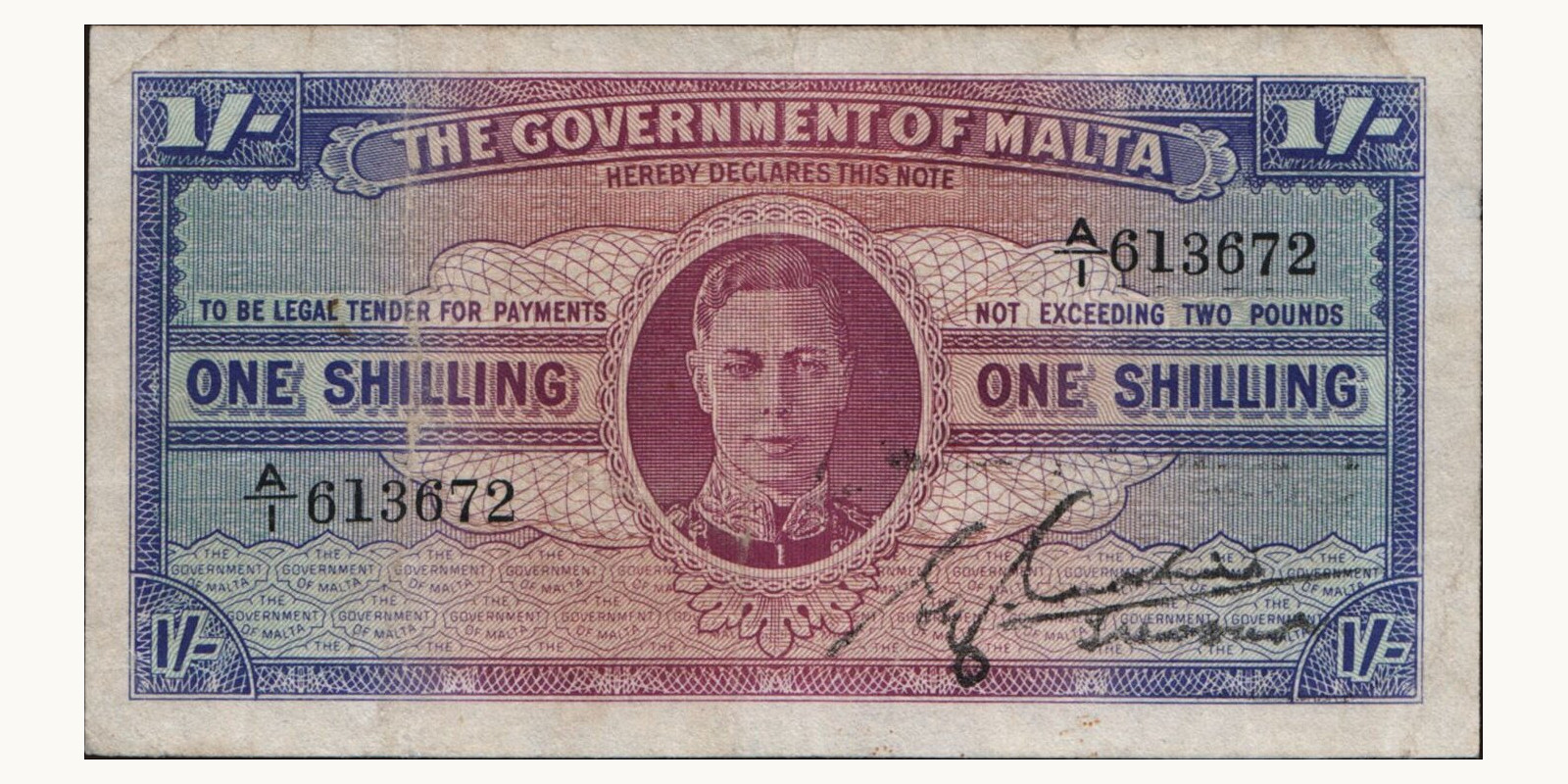 1 shilling 1943