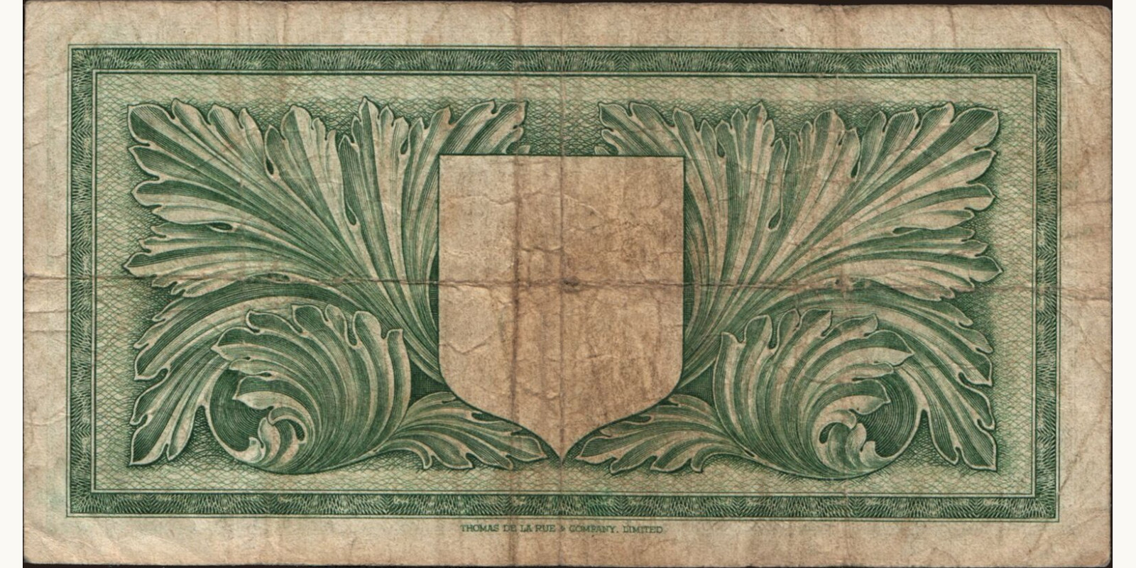 10 shilling Malta 1951 — Back side