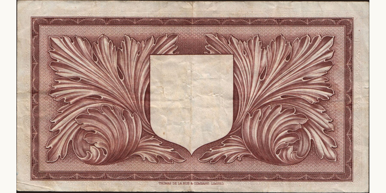 1 pounds Мальта 1951 — Оборотная сторона