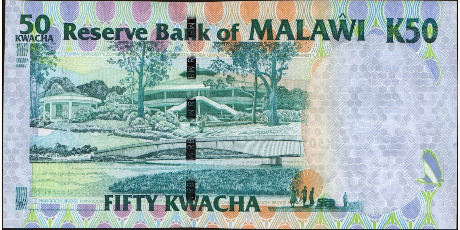 50 kwacha Malawi 2004 — Back side
