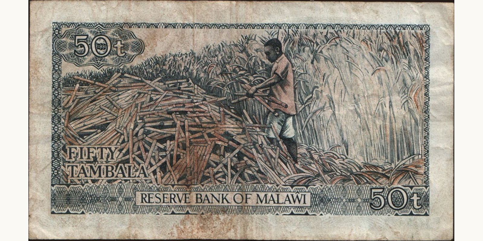 50 tambala Malawi 1964 — Back side