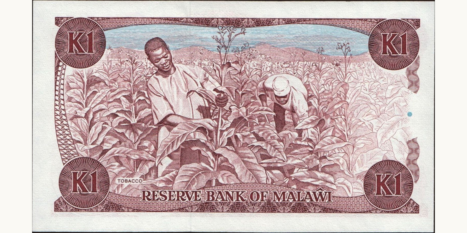1 kwacha Malawi 1984 — Back side