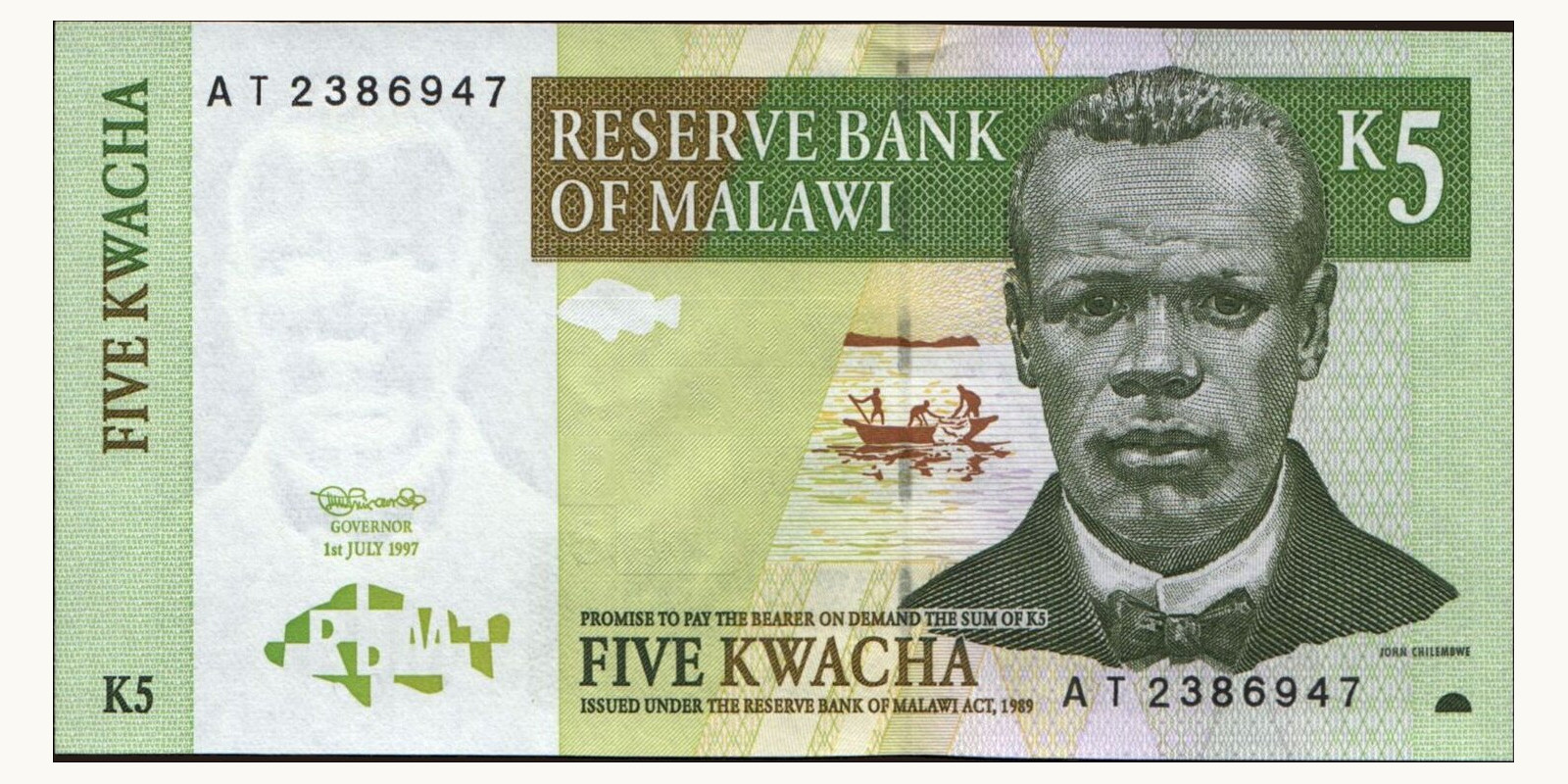 5 kwacha 1997