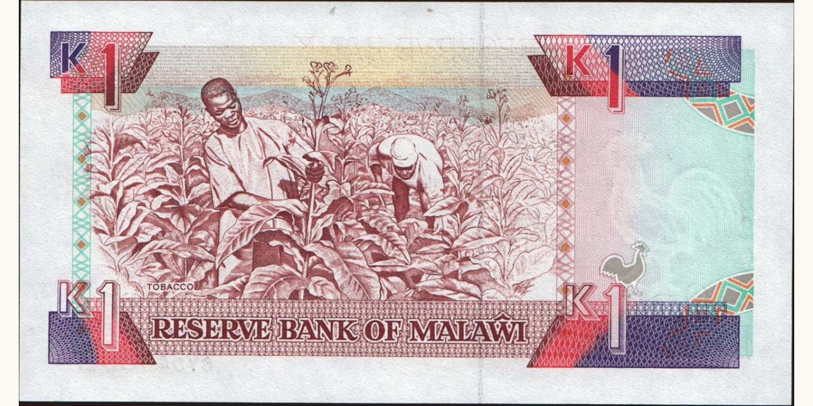 1 kwacha Malawi 1992 — Back side