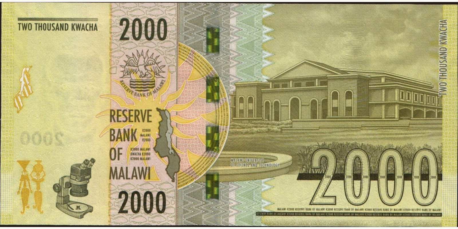 2021 kwacha Малави 2000 — Оборотная сторона