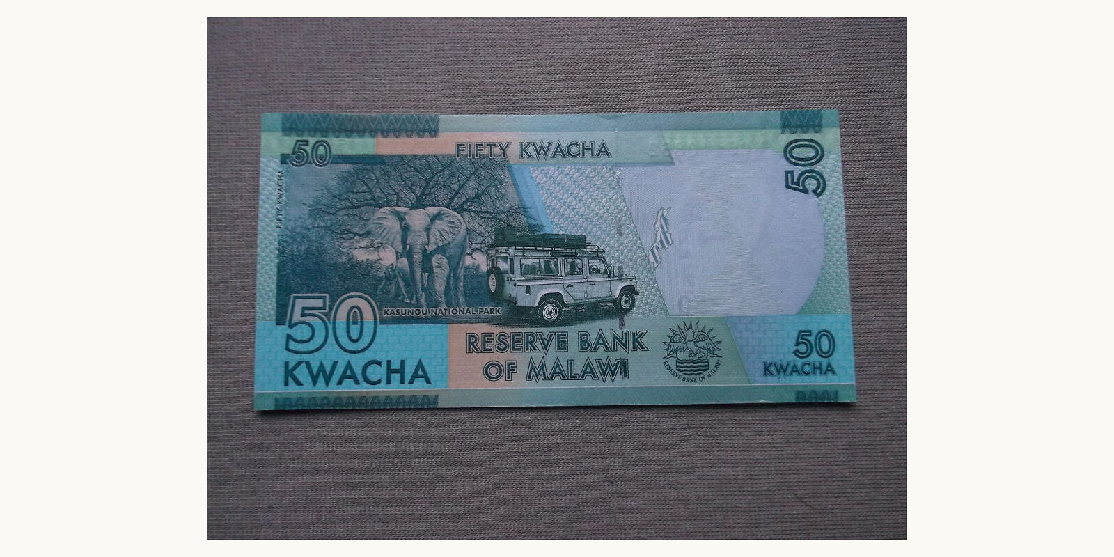 50 kwacha Малави 2016 — Оборотная сторона