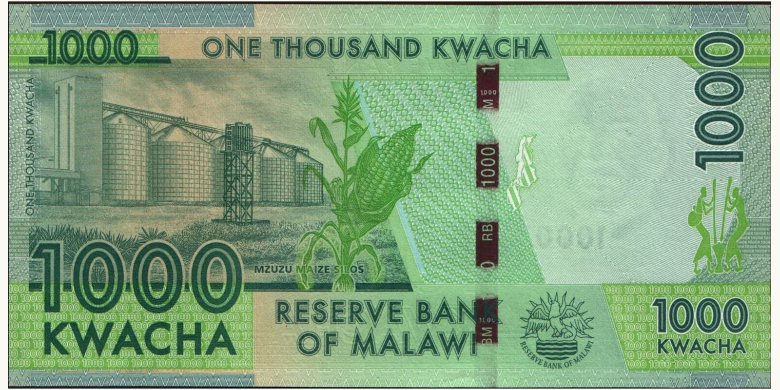 1000 kwacha Malawi 2017 — Back side