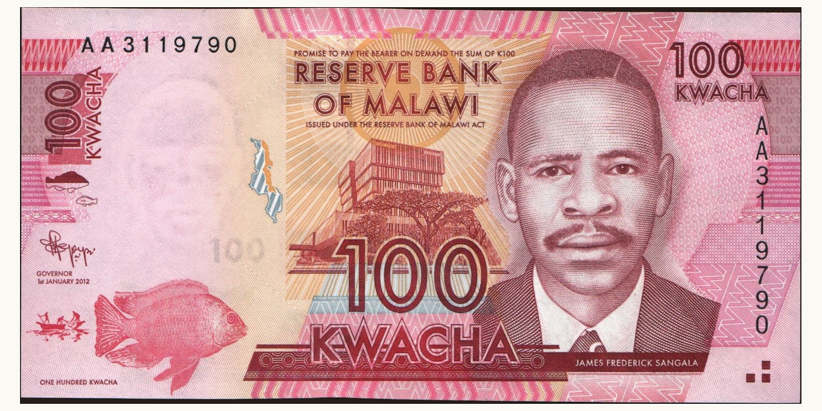 100 kwacha 2012