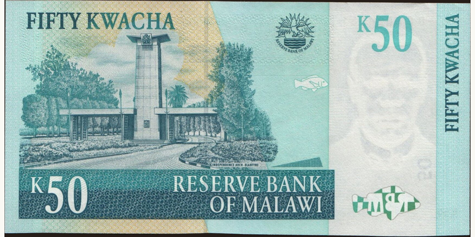 50 kwacha Malawi 2007 — Back side
