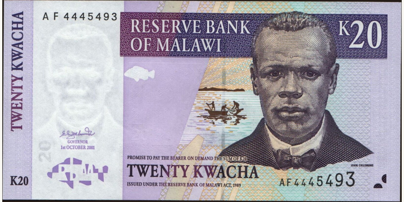 20 kwacha 2001