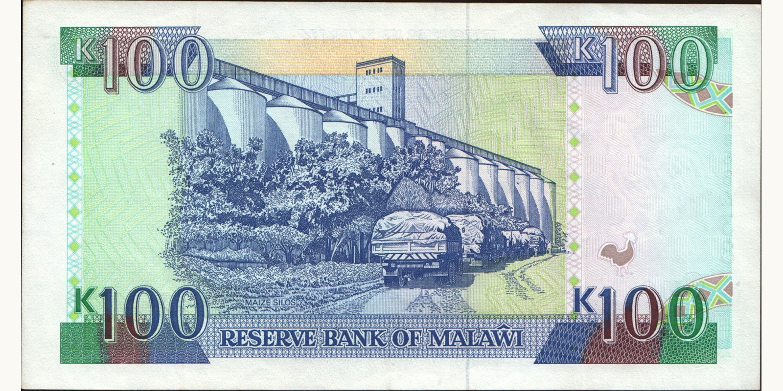 100 kwacha Malawi 1994 — Back side