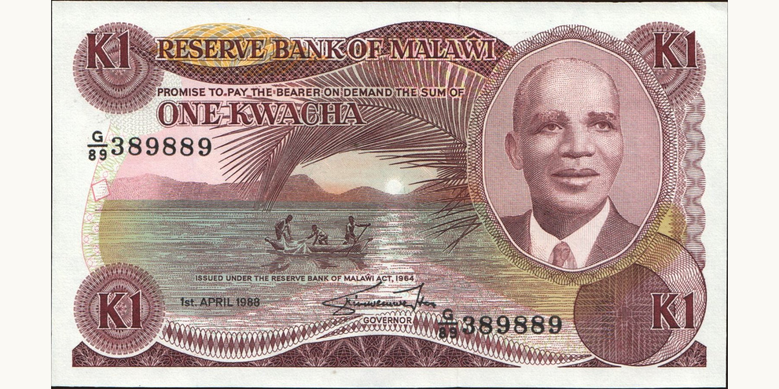 1 kwacha 1988