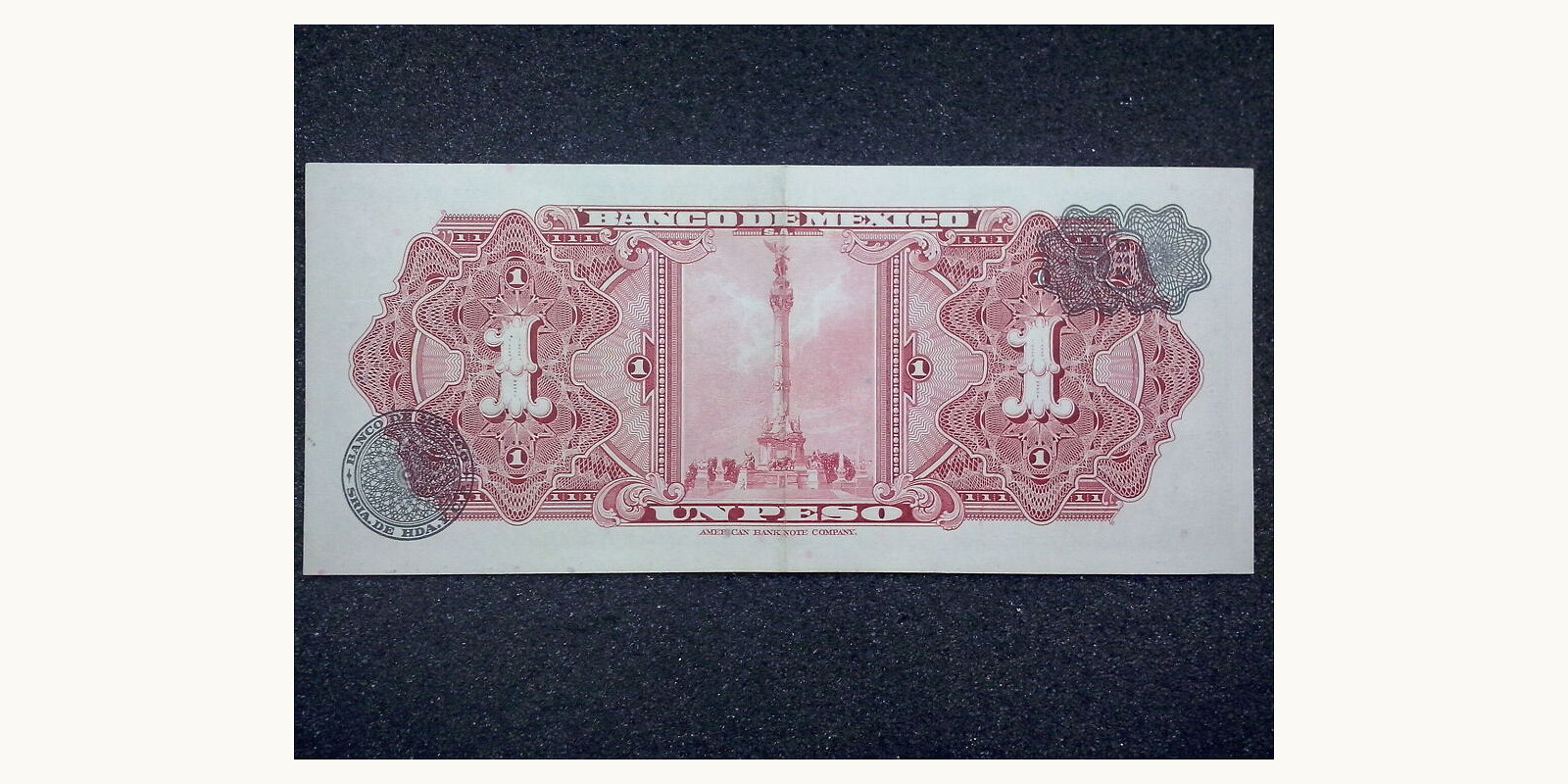 1 pesos Mexico 1967 — Back side