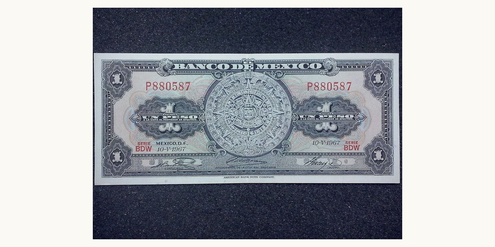 1 pesos 1967
