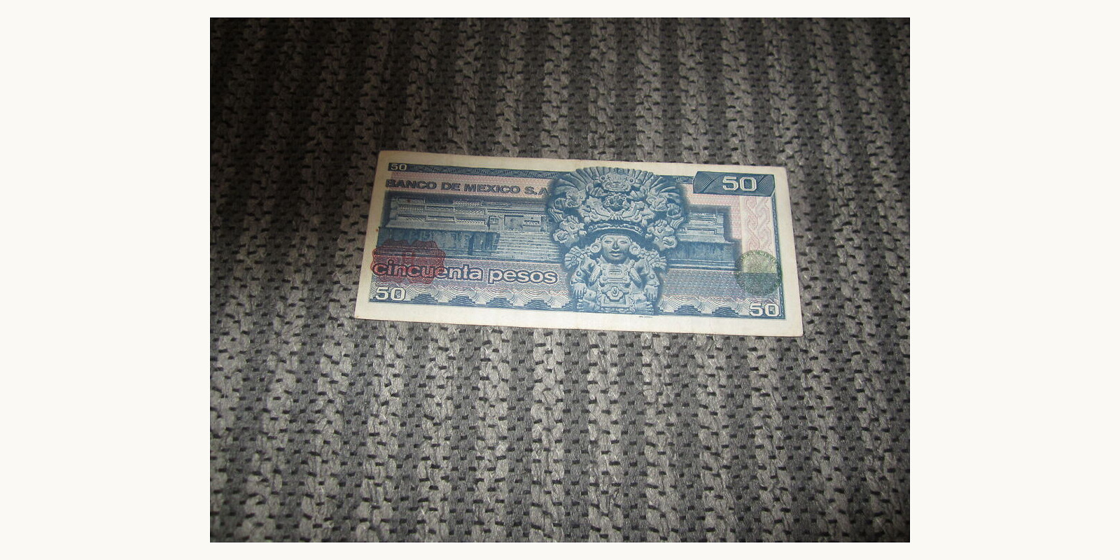 50 peso Мексика 1981 — Оборотная сторона