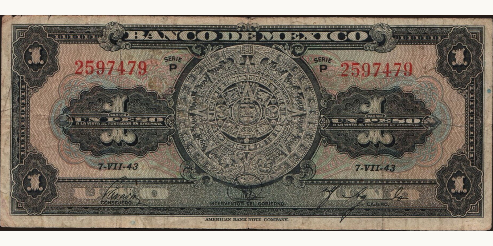 1 pesos 1943