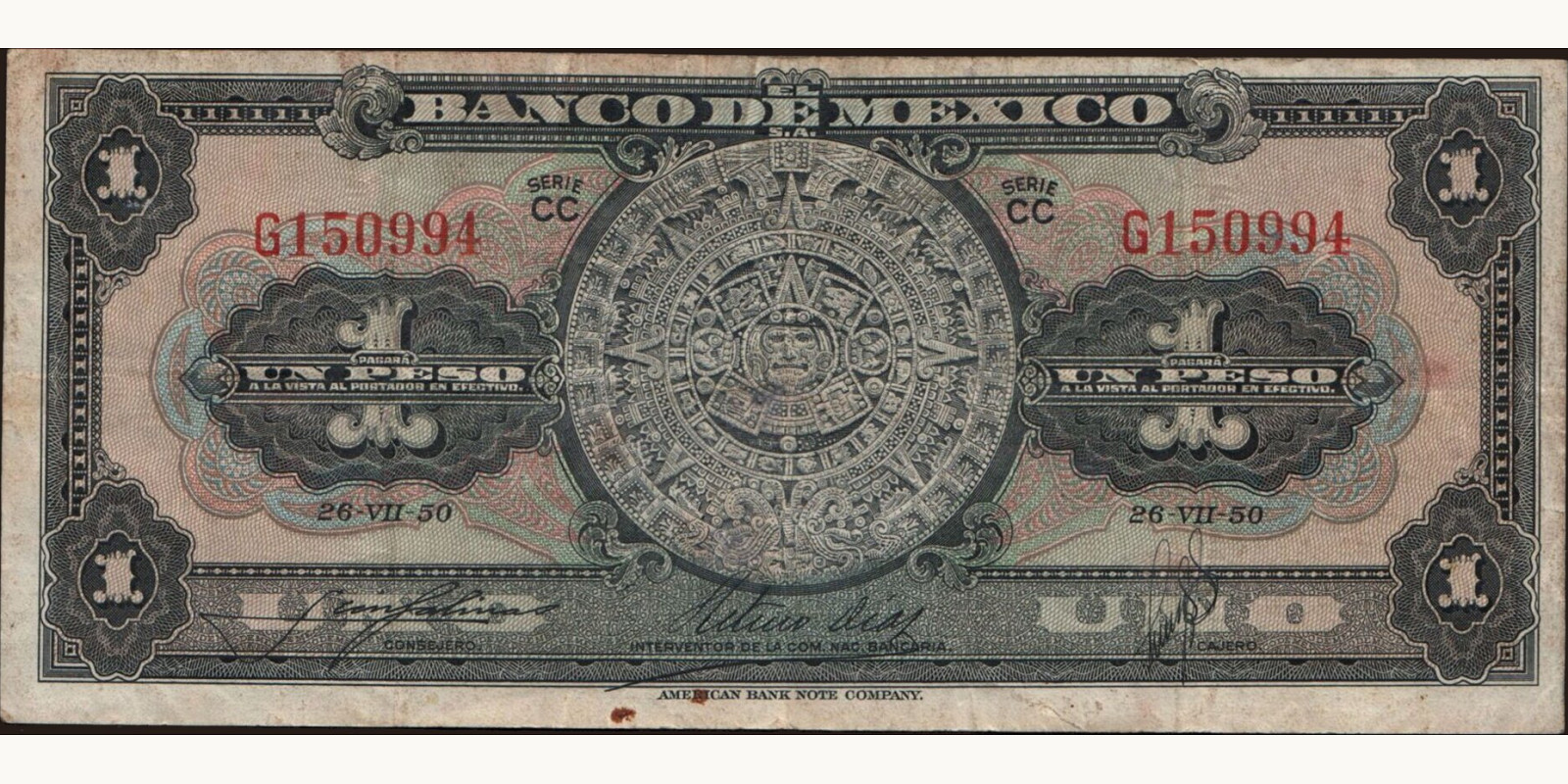 1 pesos 1950