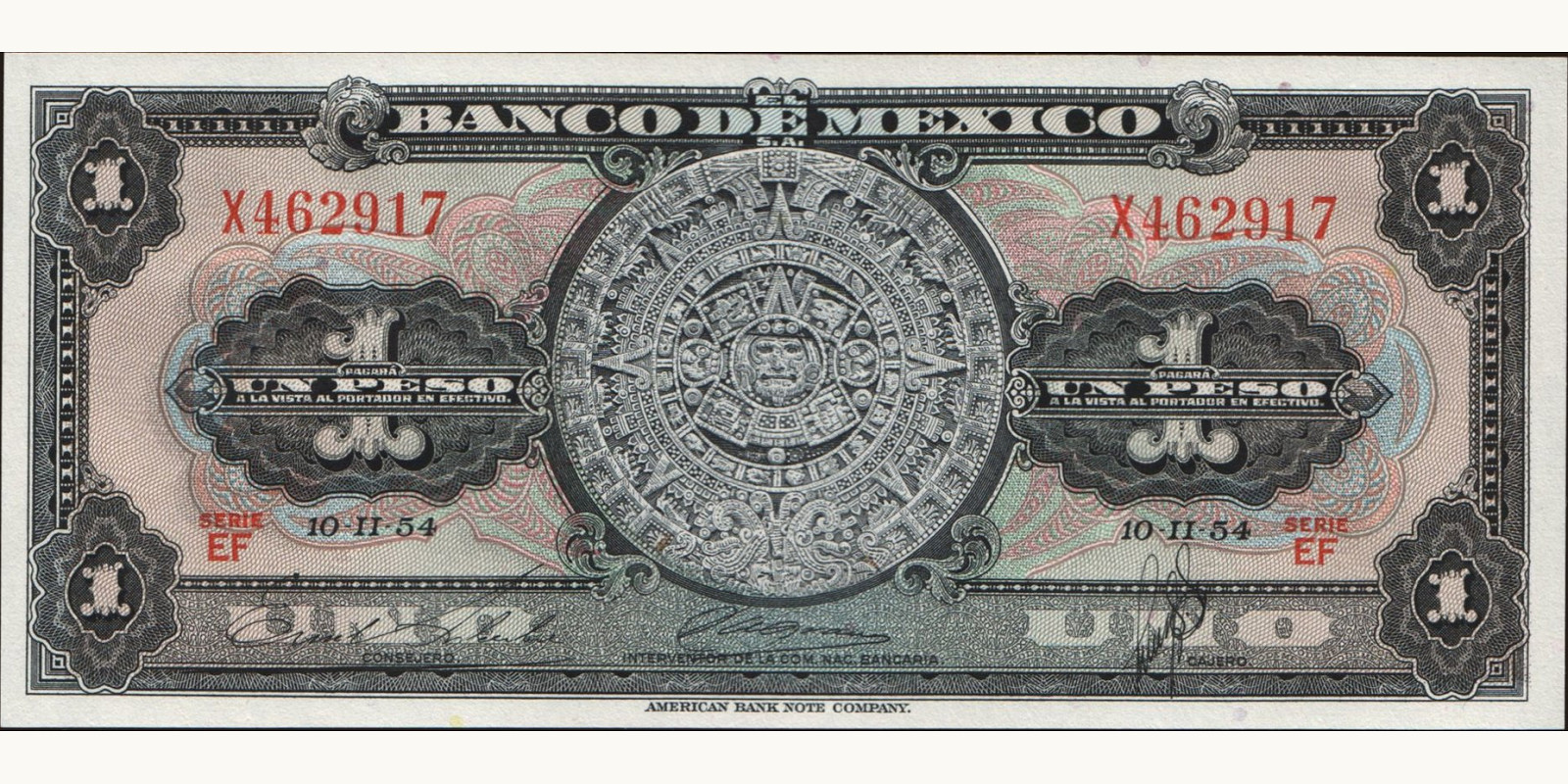 1 pesos 1954