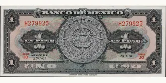 1 pesos 1961